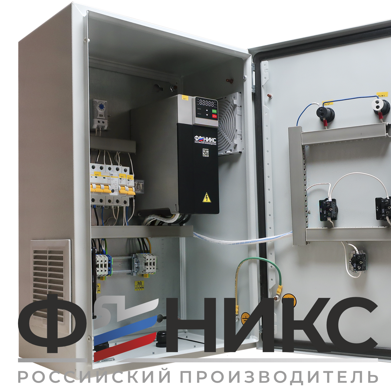 Шкаф управления ШУ-ФЕНИКС-О-1ПЧ-1ЭД-0,75-0,4 У3 - Феникс